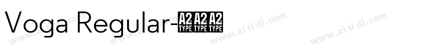 Voga Regular字体转换